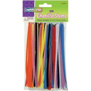 UPC: 0021196071001 | Creativity Street Standard Chenille Stems 1/8 x 6 Inches Various Colors Pack of 100
