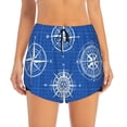 thumbnail image 2 of Hirioo Compass for Women's Double Layer Athletic Shorts High-Performance Gym Shorts with Inner Pocket, Elastic Waistband-XX-Large, 2 of 7