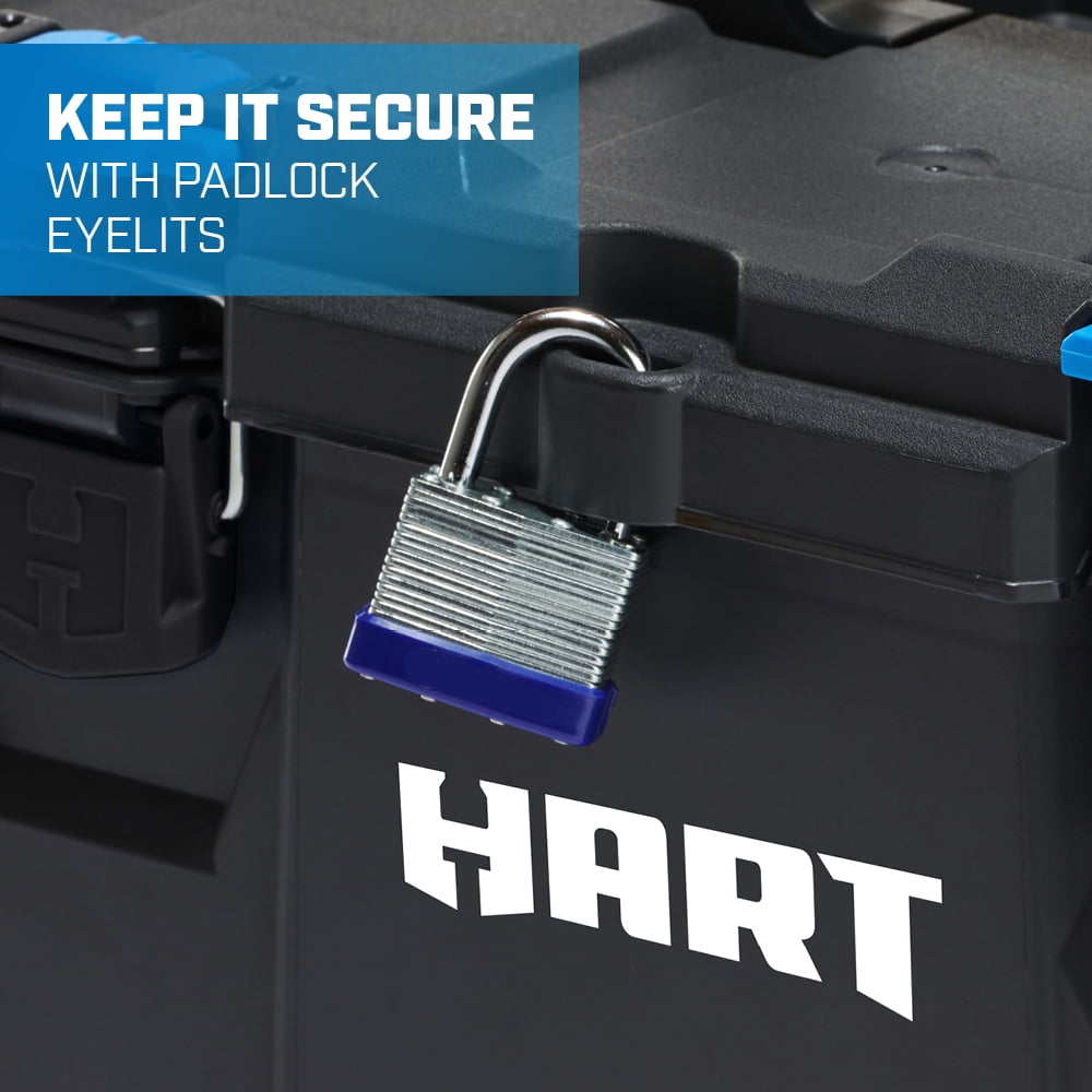 HART Stack Cart, Mobile Tool Box for Hardware Storage, Fits 7 Parts Modular Storage System And Suits HART Power Tools