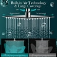 thumbnail image 7 of Shower Head Combo,12 Inch High Pressure Rain Shower Head with 11 Inch Adjustable Extension Arm and 5 Settings Handheld Shower Head Combo,Powerful Shower Spray Against Low Pressure Water with Long Hose, 7 of 7