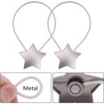 thumbnail image 4 of 2 Magnetic Curtains for Modern Home Decoration Silver, 4 of 5