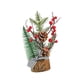 thumbnail image 3 of Mini árbol artificial de Navidad en miniatura con luz para decoración de fiestas y oficinas. piñas, 3 of 9