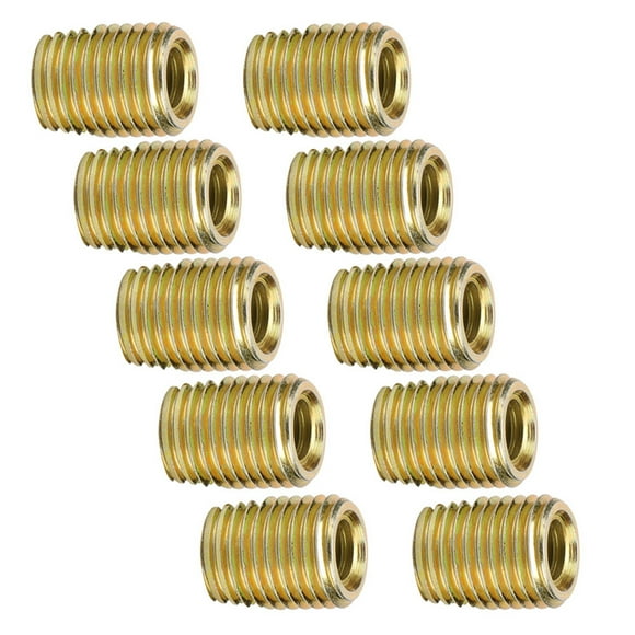 20 Pcs Inserts Filetés Auto-Tapotants en Acier au Carbone (M3*0.5 Interne, M5*0.5 Externe) pour Applications Industrielles Polyvalentes