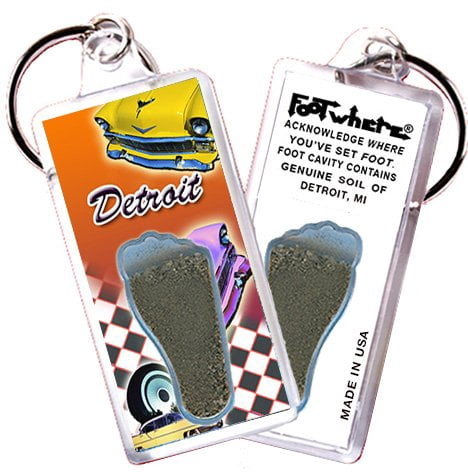 Detroit FootWhere Souvenir Lanyards.(DET300 - Assorted) 6 Piece Set