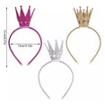 thumbnail image 3 of Glittering Powder Crowns Hairhoop Stylish Party Hairpiece for Women Girl Birthday Party Wear Accessories Headband, 3 of 8