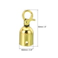 thumbnail image 2 of Uxcell 0.8" Stanchion Rope End Stopper Cord End Caps Barrier Rope End Cap Snap Hooks for Crowd Control, Golden 2 Pack, 2 of 6