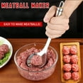 thumbnail image 2 of Stainless Steel Meatball Maker Spoon 24x6.5cm Elliptical Hole Hangable Kitchen Tool, 2 of 8
