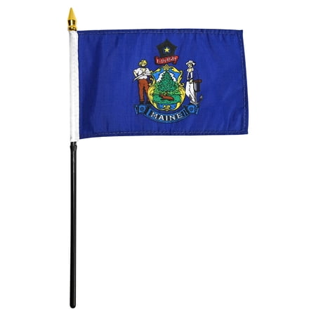Online Stores Maine Flag 4 x 6 inch