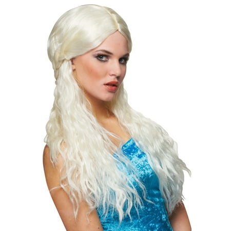 Barbarian Bride Costume Wig (Platinum Blonde)
