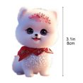 thumbnail image 3 of Qaailabf Acrylic Puppy Pendant Keychain, 8cm Decorative Charm for Car Rearview Mirror, BackPCS Accessory, Colorful Dog Ornament, Durable Fade-Resistant Acrylic Material, Hanging Decoration with, 3 of 7