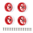 thumbnail image 3 of 4Pcs RC Roue Moyeu Kit, 2,2 Pouces de Diamètre Métal RC Voiture Roue Partie Compatible avec AXIAL SCX10 90046 1/10 RC Voiture, 3 of 7
