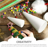 UNOMOR Craft Cones White Foams 18Pcs 7.9X3.1X3.1In