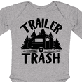 thumbnail image 4 of Inktastic Trailer Trash- Camping Humor Boys or Girls Long Sleeve Baby Bodysuit, 4 of 5