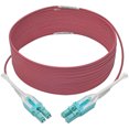 thumbnail image 2 of Tripp Lite 10 Gb Duplex Multimode 50/125 OM4 LSZH Fiber Patch Cable (LC/LC), Push/Pull Tabs, Magenta, 6 m (20 ft.), 2 of 5