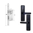 thumbnail image 1 of Door Lock, Biometric Fingerprint Door Lock Black Smart Lock Tuya App Remote Unlocking Password Keyless Lock Electronic Door Lock ,Easy to Install, 1 of 7