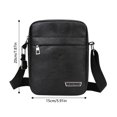 thumbnail image 3 of Clossjun Messenger Bag for Men Crossbody Bags Shoulder Purse Adjustable Belt Small Vintage PU Leather Satchel Pouch Side Daypacks Brown, 3 of 5