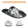 thumbnail image 3 of Fotbe Floral Angelic White Wings Pantuflas Peludas para Mujer con Estampado, Zapatillas de Peluche, Zapatos de Invierno para Casa, Uso Interior y Exterior-Medium, 3 of 8