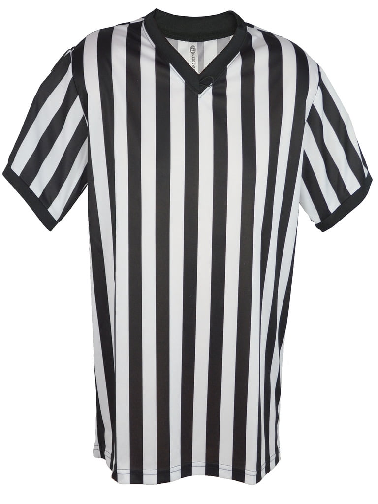 Mens Referee Shirts | V-Neck Style | Perfect Ref Shirt for Officials, Bars, More