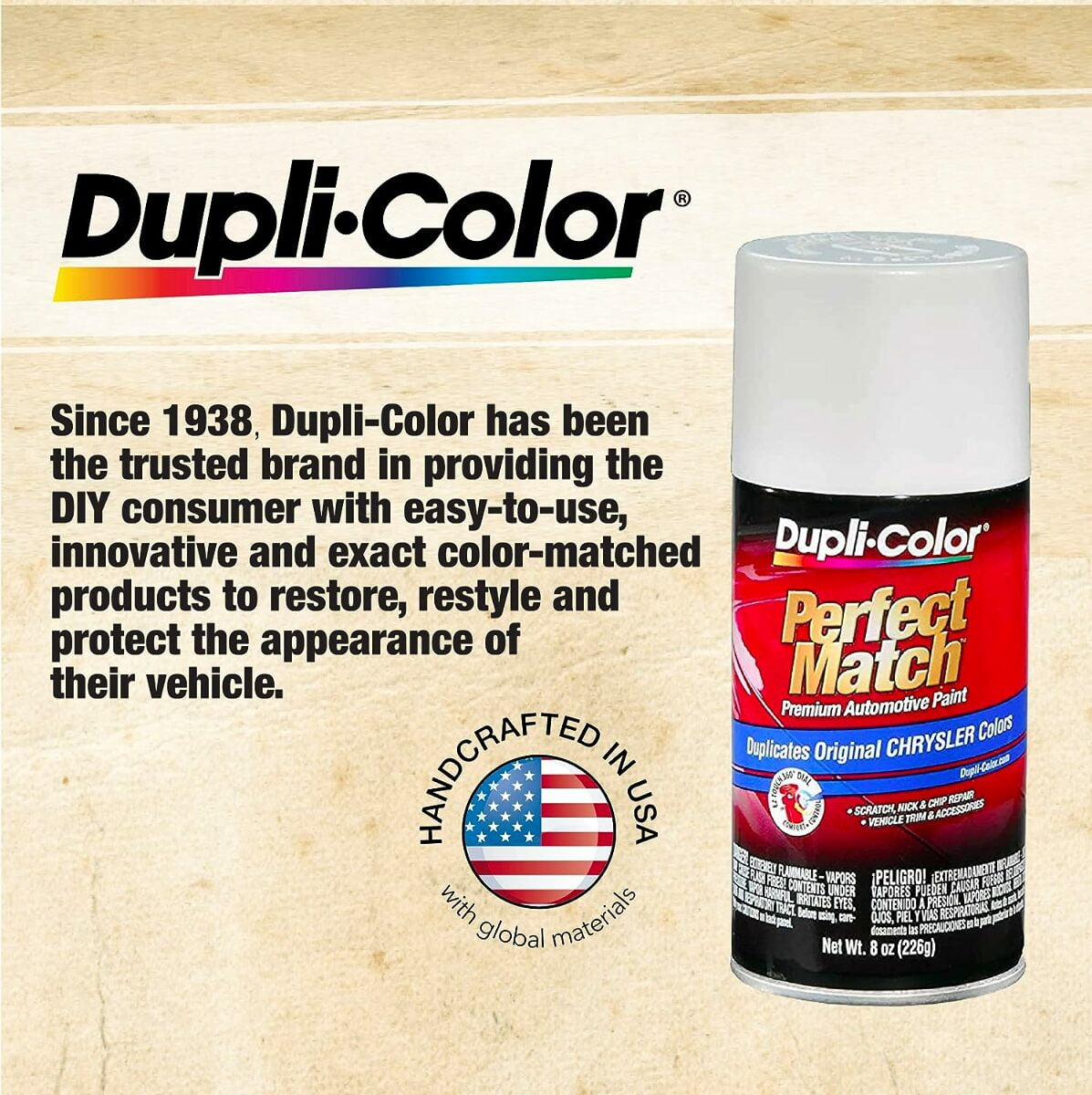 Dupli-Color Multi-Purpose Enamel Leather Brown DA1656 12 OZ