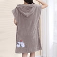 thumbnail image 5 of Rohuuque Women's Snap Robes Sleeveless Housecoat Lightweight Bathrobes Plush Fleece Robe Casual Nightgown with Pockets Khaki, 5 of 5