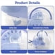 thumbnail image 5 of Transportín de Viaje para Hámster, Portátil con Ruedas Silenciosas, Botella de Agua, de Comida, 2 Niveles, Estuche Transpirable C, 5 of 8