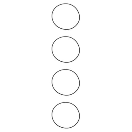 4 PCS Bar Stool Foot Rest Protectors Covers Round Rattan Garden Furniture Office Black