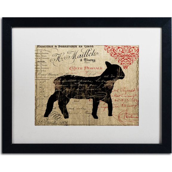 "Paris Farms III" Canvas Art by Color Bakery, White Matte, Black Frame