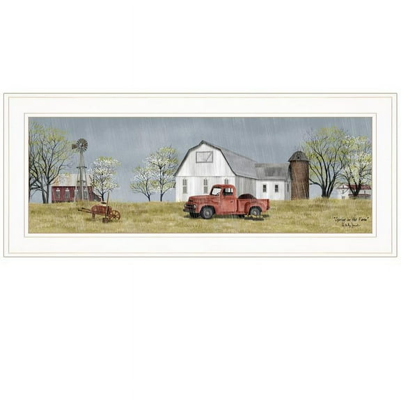 TrendyDecor4U Spring On The Farm By Billy Jacobs Framed Print BJ1196-226G