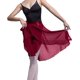 thumbnail image 1 of Blanco, talla L es adecuado para adultos con altura de 130/160 cm Falda cruzada transparente, falda de ballet Ropa de baile, 1 of 5