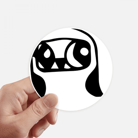 cute Shaped bird protect animal pet sticker round wall suitcase laptop label bumper