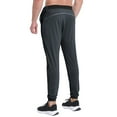 thumbnail image 5 of BROKIG Mens Stretch Lightweight Sweatpants with Zip Pockets Tapered Joggers Athletic Pants for Running,Workout,Jogging(Large,Dark Gray), 5 of 7