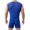 thumbnail image 7 of Mens Tank Top Beach Casual Pullover Perspective Breathable Sleeveless Wide Shoulder Vest, 7 of 7