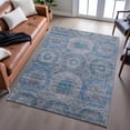 thumbnail image 6 of Addison Rugs Mayfield Premium Machine Washable Transitional Geometric Blue Rectangle Rug, 5' x 7'6", 6 of 6