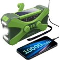 thumbnail image 1 of 10000 MAH Emergency Radio Solar Wave Radio Portable Radio with Phone Charger Green LED Flashlight-WELLNGS, 1 of 5