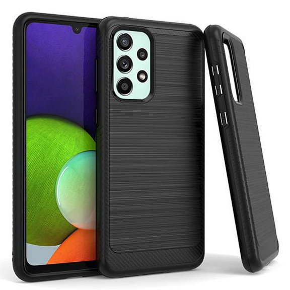 Bemz Brushed Metal Case for Samsung Galaxy A33 5G (Shockproof Cover) - Black