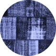 thumbnail image 1 of Ahgly Company Machine Washable Indoor Round Persian Blue Bohemian Area Rugs, 6' Round, 1 of 4