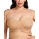 thumbnail image 1 of Sujetador sin tirantes HSIA talla grande con aros, ligeramente forrado, beige, 1 of 6