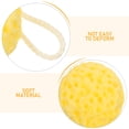 thumbnail image 3 of EXHUMKY 4Ud Puff De Amarillo Con Material Panal Suave Para Limpieza Y Exfoliación Corporal, 3 of 7
