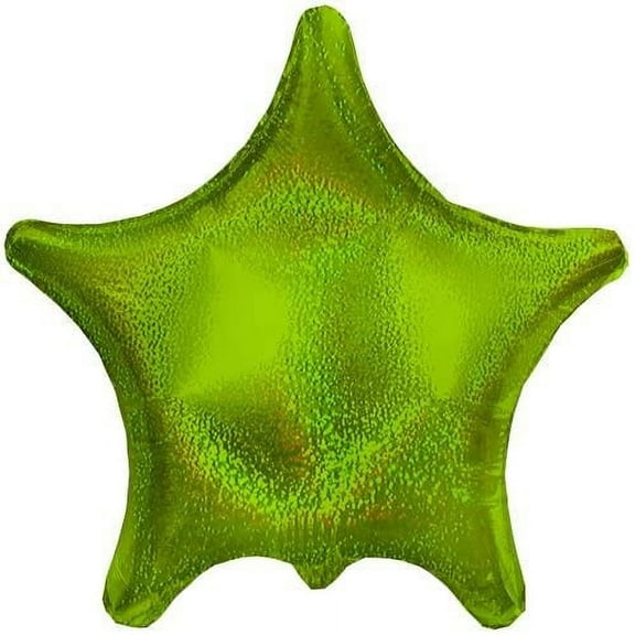 PMU Lime Dazzleloon Star 22 Inch Mylar Balloon Pkg/1