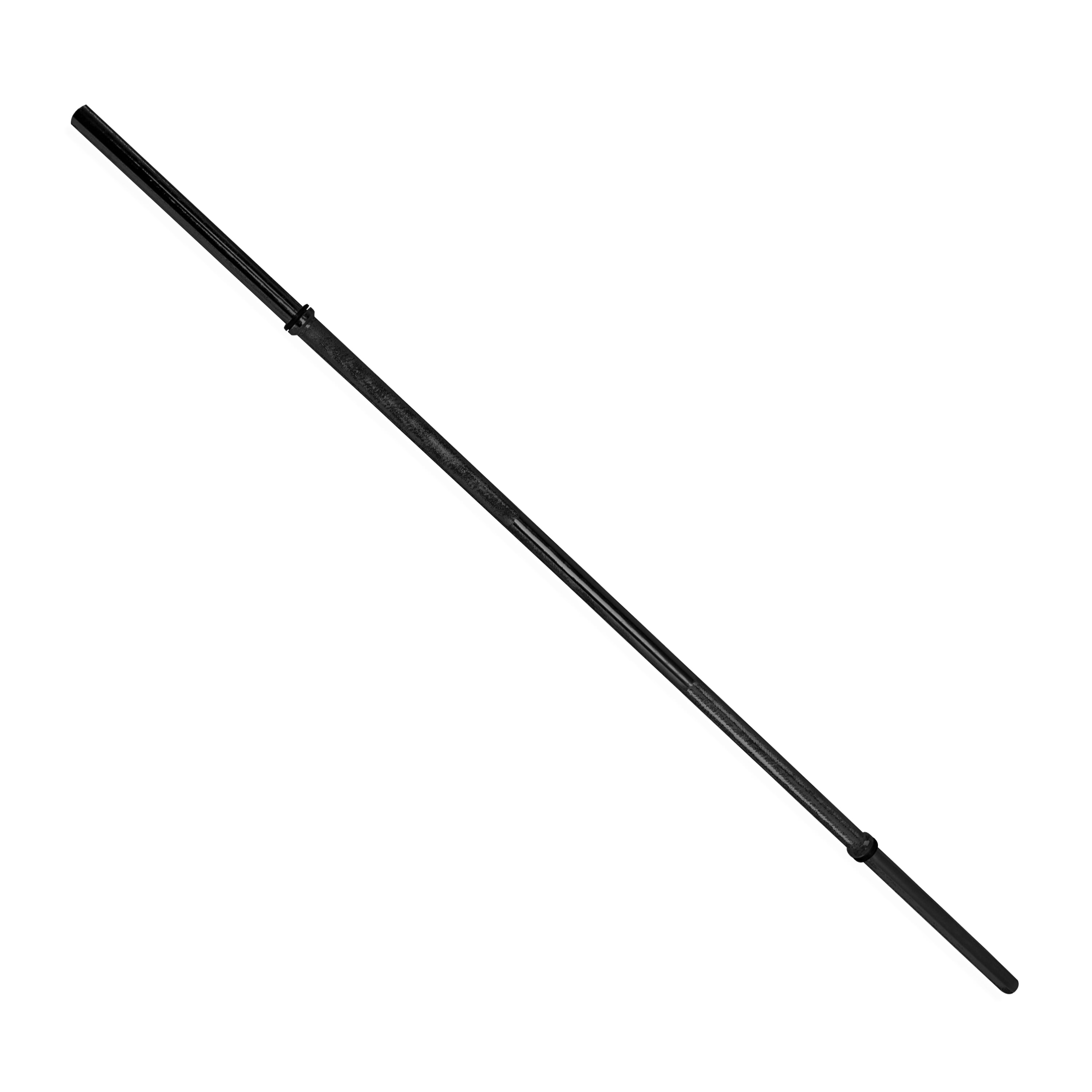 CAP Barbell 72 In. Standard 1 In. Solid Straight Weight Bar, Black
