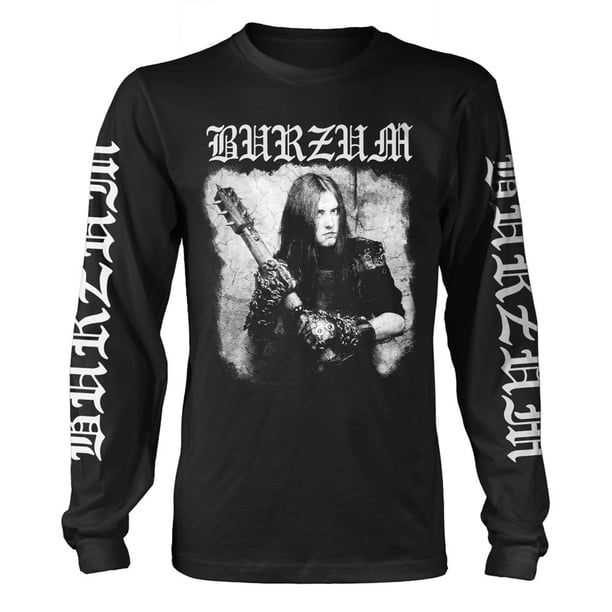 Burzum - Camiseta Anthology 2018 de Manga Larga para Adultos Unisex (Negro)