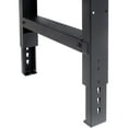 thumbnail image 4 of Adjustable Height Maple Butcher Block Square Edge Workbench, 1-3/4" Top, 60"W X 30"D, Black, 4 of 6