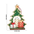 thumbnail image 3 of Eolstice Christmas Wooden Tabletop Ornaments, Festive Wood Centerpiece, Seasonal Xmas Desktop Decor, Home Holiday Party Decoration, Cute Table Accent, 3 of 7