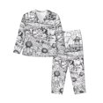 thumbnail image 1 of Fotbe Country Farm Scene Conjunto de Pijama de Manga Larga para Mujer con Estampado, Ropa de Dormir de 2 Piezas, Conjunto de Casa Suave y Cómodo con Bolsillos-X-Large, 1 of 7