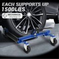 thumbnail image 2 of Metal Removable Iron Casing Car Wheel Jack 2 Piece Set, Mechanical 1500 Pound Car Slide Plate,12 Inch Wheel Vehicle Alignment Jack, Heavy Duty Roller With Ratchet Foot Pedal For Tire Car Repair Mobile, 2 of 7