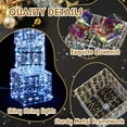 thumbnail image 5 of Tcbosik Set of 3 Pre-Lit Iridescent Christmas Gift Boxes w/ 140 LED Lights, Decorative Bows, Weather-Resistant, Ideal for Outdoor & Indoor Holiday Display, 5 of 10