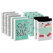 Hallmark 10-pack Assortment Medium Holiday Gift Box Bundle (It's Snow Time)