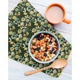 thumbnail image 3 of Vintage Flower Kitchen Dish Towels for Drying Dishes Set of 4, Green Spring Floral Leaves Pastoral Birds Plants Waffle Weave Microfiber Hand Tea Bathroom Towels Quick Dry & Absorbent Towel 12x12, 3 of 7