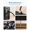 thumbnail image 5 of LazySpin 10ft - 1/2 inch Cord Protectors, Wire Cover Cable Wrap Sleeve for Pets, Black&Red, 5 of 8