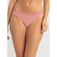 thumbnail image 4 of Jessica Simpson Women's Shadow Stripe Thong, 2-Pack, Size S-XXXL, 4 of 12
